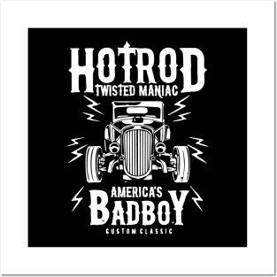 Hotroad Twisted Maniac America's Badboy Custom Classic Posters and Art